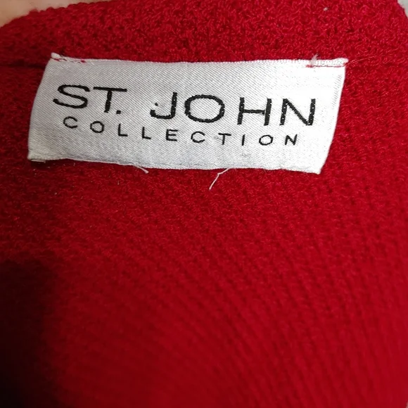 St. John Collection bow jacket O/S - Picture 9 of 12